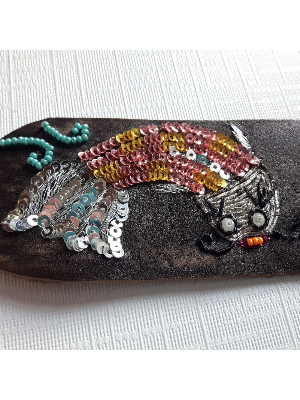 Betsey Johnson coy fish belt Beaded Rare M